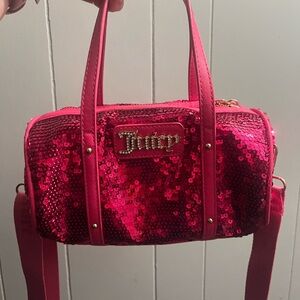 Juicy Couture Pink Sequin barrel bag